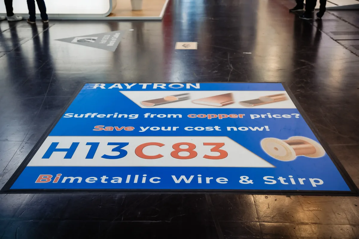 Raytron booth or venue at wire 2026 Düsseldorf