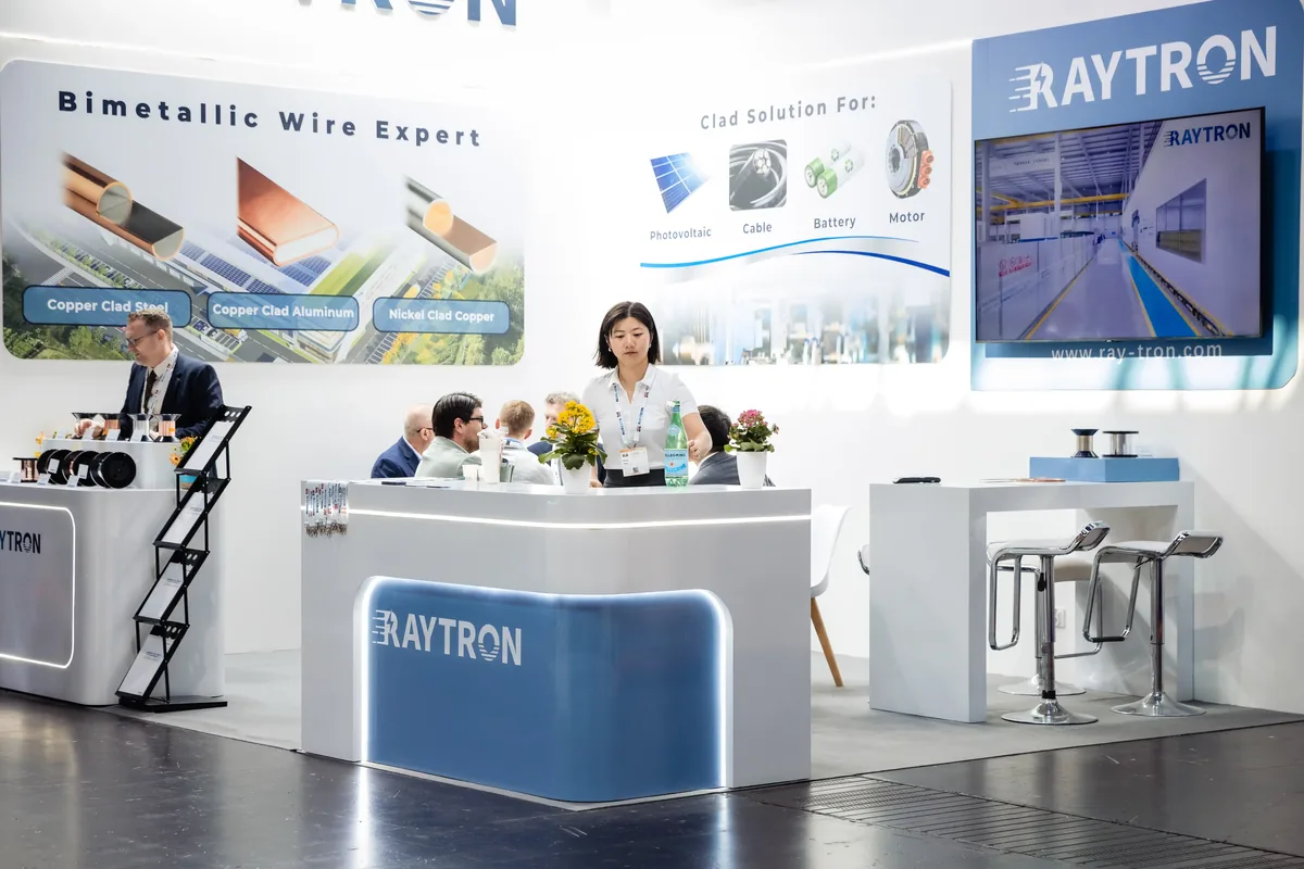 Raytron exhibition team at wire 2026 Düsseldorf